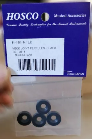 Втулка крепления грифа, большая, черная, 4шт, Hosco, H-HK-NFLB