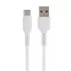 Кабель GP21T USB (m)-Type-C (m) 3.0A 27W силикон белый, GoPower, 00-00028372