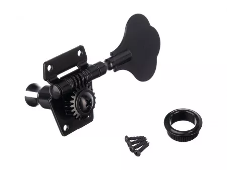Колки для бас-гитары 4л, черные, Metallor, MHB-01-BK-4L