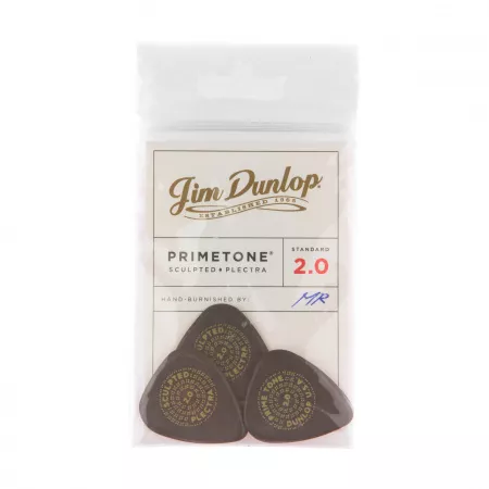 Primetone Медиаторы, 3шт, толщина 2,0мм, гладкие, стандартные, Dunlop, 511P2.0