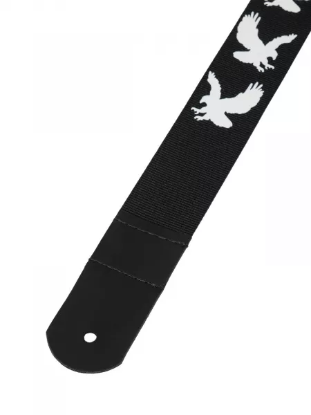Ремень для гитары, черный, аппликация Орел, MEZZO, MZ-RG-5ApEagleBk  рис.2 