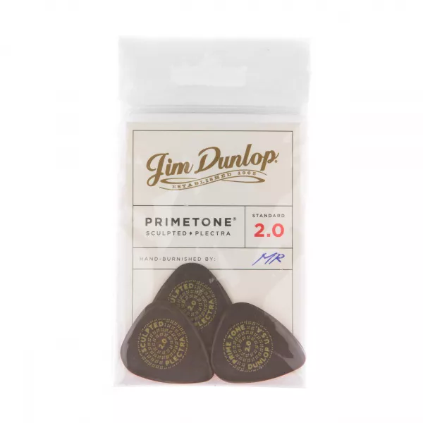 Primetone Медиаторы, 3шт, толщина 2,0мм, гладкие, стандартные, Dunlop, 511P2.0  рис.2 