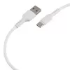 Кабель GP21T USB (m)-Type-C (m) 3.0A 27W силикон белый, GoPower, 00-00028372