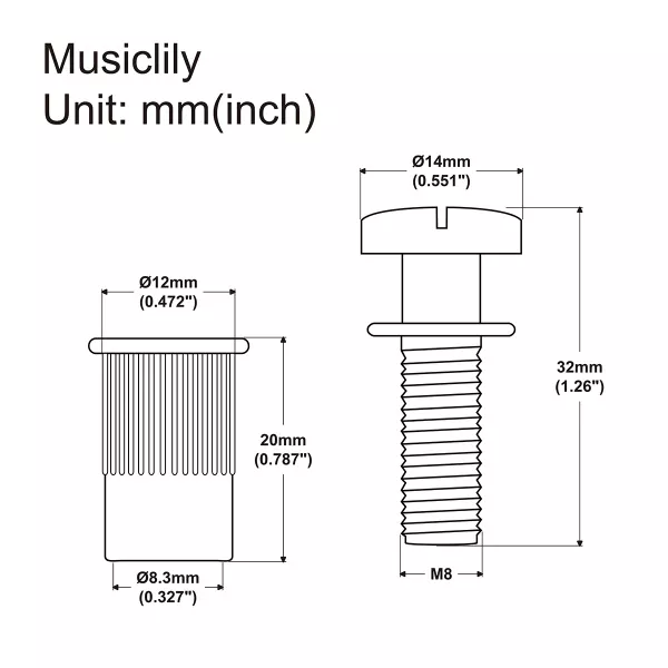 Опоры бриджа Wraparound, золото, Musiclily, MX2212GD  рис.2 