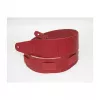 Leather Ремень для гитары, кожаный, цвет гранат, Fidel, FL50030L
