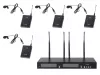Беспроводная микрофонная система, 4 петличных микрофона, LAudio, RWS-4BLV