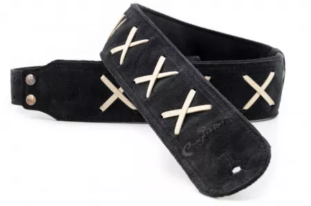 Legend D.G. Black Ремень для гитары, кожаный, черный, RightOn Straps, 8419612000070