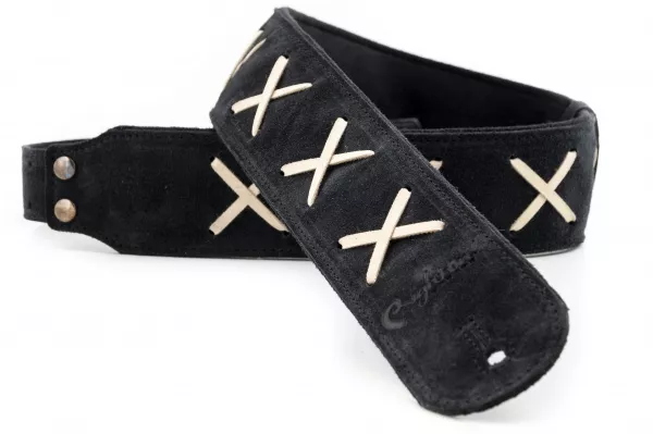 Legend D.G. Black Ремень для гитары, кожаный, черный, RightOn Straps, 8419612000070  рис.2 