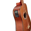 ML-AB1-MAH/EQ Электро-акустическая бас-гитара, черная, с чехлом, MiLena-Music
