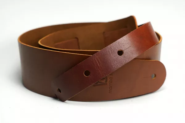 Ремень для гитары, кожаный, коньяк, Mamba straps, MB6061-116  рис.2 