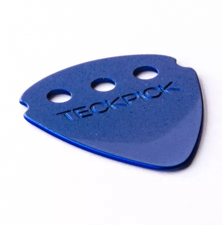 TeckPick Медиаторы 12шт, алюминий, синие, Dunlop, 467R.BLU