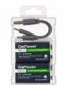 Аккумулятор бытовой Крона Li-ion 9В 500мАч Type-C, 2шт, GoPower, 00-00031391