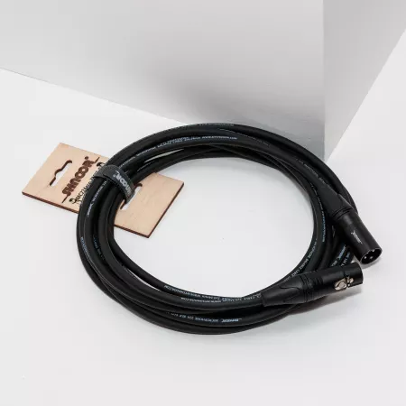 MC224eco-XMXF-B-0,5m Кабель микрофонный, XLR черные, 0.5м, SHNOOR