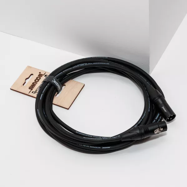 MC224eco-XMXF-B-15m Кабель микрофонный, XLR черные, 15м, SHNOOR