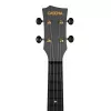 Carbon Fibre Укулеле концертный со звуксонимателем, с чехлом, черный, углеволокно, Cascha, HH-2258E