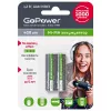 Аккумулятор бытовой ААА/НR03 Ni-MH, 400мАч, 2шт, GoPower, 00-00018319