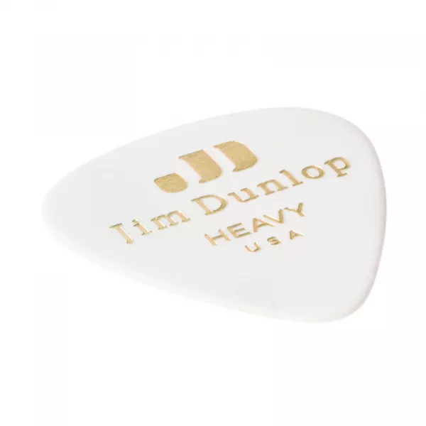 Genuine Celluloid Медиаторы, 12шт, толстые, белые, Dunlop, 483P01HV  рис.2 