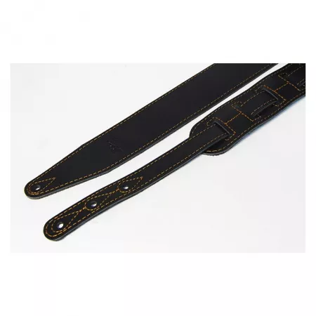 Leather 21 Ремень для гитары, кожаный, черный, Fidel, FL60045L21L