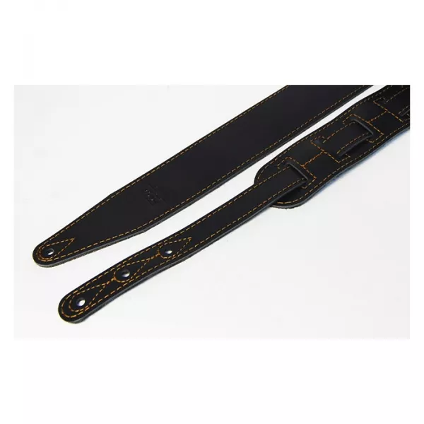 Leather 21 Ремень для гитары, кожаный, черный, Fidel, FL60045L21L  рис.2 