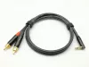 Кабель 3,5R-2 RCA угловой, 1м, ZZcable, G58-3,5R-2RCA-0100-0