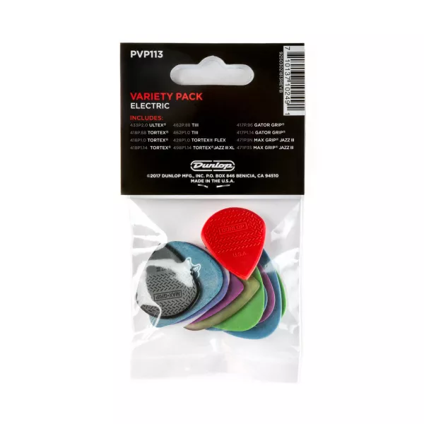 Набор медиаторов для электрогитары Electric Pick Variety Pack, 12шт, Dunlop, PVP113  рис.2 
