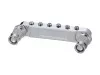 Бридж Tune-O-Matic, хром, Metallor, BM-02-CR