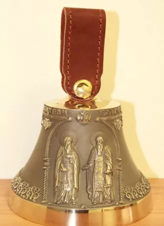 КМ950-014 Колокол Валаамские старцы + монастырь, Воронежская Литейная Мастерская