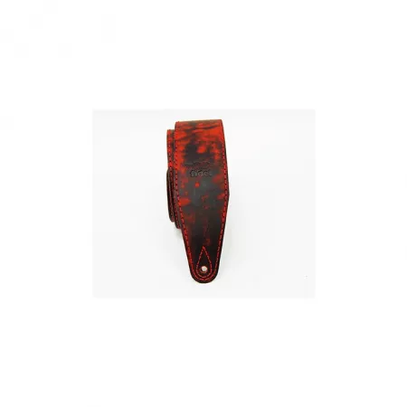 Leather 21 Ремень для гитары, кожаный, огонь, Fidel, FL60023L21L