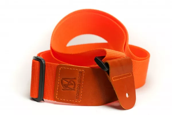 Ремень для гитары, нейлоновый, морковный, Mamba straps, MB5031-134  рис.2 