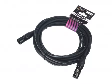 Кабель микрофонный 5м, ZZcable, E4-XLR-M-F-0500-0