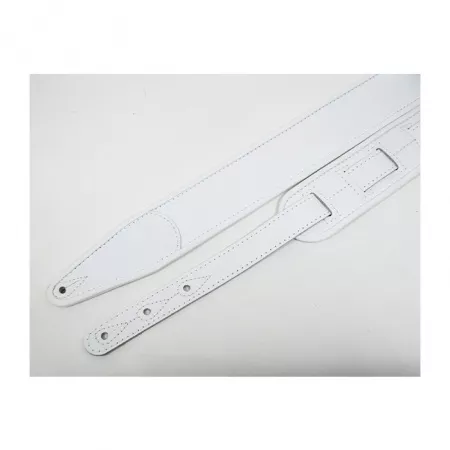 Leather Custom Ремень для гитары, кожаный, белый, Fidel, FL700005CU