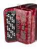 Аккордеон кнопочный 70/120/7/2, красный, с футляром, Aurus, JH5120-RED
