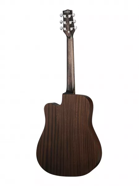 Акустическая гитара, с вырезом, черная, Magna, MD-03  рис.2 