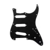 Пикгард для гитары Fender Stratocaster SSS, 3 слоя, черная, Musiclily, MX1388BK