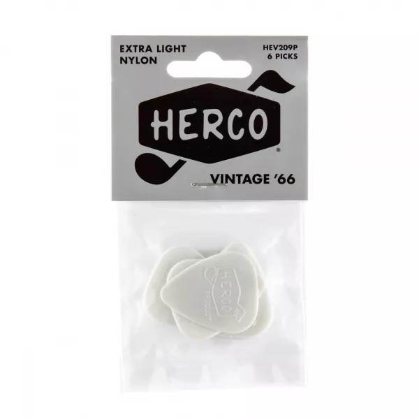 Herco Vintage ’66 Медиаторы 6шт, очень тонкие, Dunlop, HEV209P  рис.2 