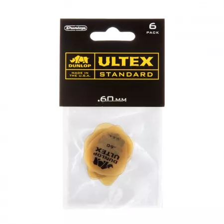 Ultex Standard Медиаторы 6шт, толщина 0,60мм, Dunlop, 421P.60