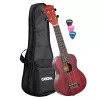Mahogany Series Укулеле сопрано, с чехлом, красный, Cascha, HH-2263