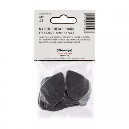 Nylon Standard Медиаторы 12шт, толщина 0,73мм, Dunlop, 44P.73
