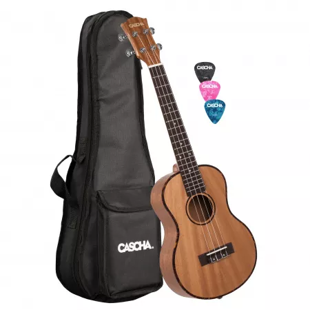 Mahogany Series Укулеле тенор, с чехлом, цвет натуральный, Cascha, HH-2048