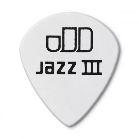 Tortex White Jazz III Медиаторы 12шт, толщина 1,14мм, Dunlop, 478P1.14