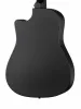 Акустическая гитара из пластика, с вырезом, черная, Foix, FFG-3860C-BK