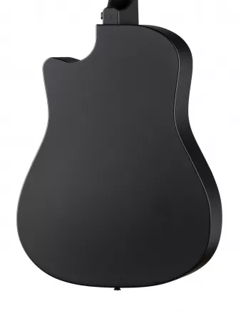 Акустическая гитара из пластика, с вырезом, черная, Foix, FFG-3860C-BK