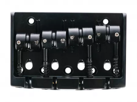 Бридж (струнодержатель) для бас-гитары, черный, Gotoh, 404SJ-4-B
