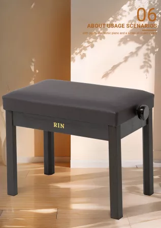 Банкетка, коричневая, искусственная кожа, Rin, LB-11RWM