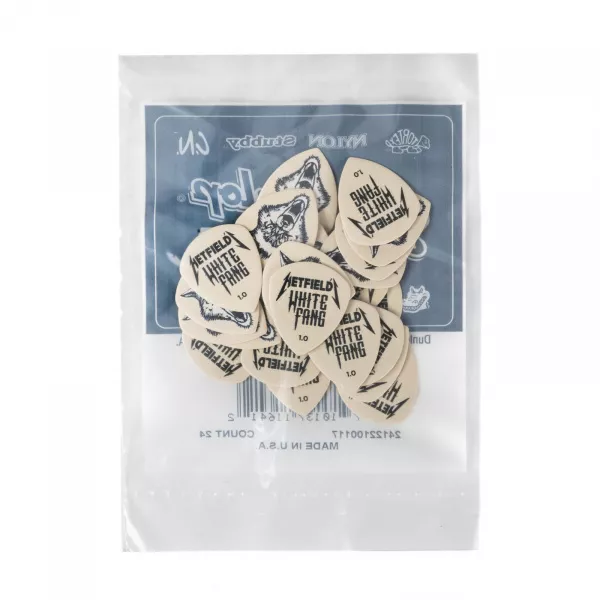 White Fang Медиаторы 24шт, толщина 1.0мм, Dunlop, PH122R1.0  рис.2 