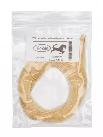 Конский волос для скрипичного смычка. 80см 8 грамм. Golden, LHV-Set