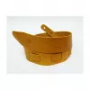Leather Ремень для гитары, кожаный, цвет горчица, Fidel, FL50028L