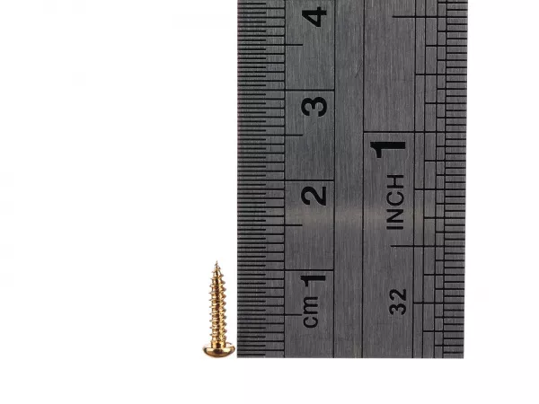 Саморез 2,1х10мм, золото, 20 шт. в упаковке, Paxphil, WR2110-GD  рис.2 