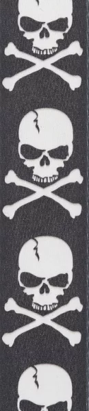 50H01 Тканный ремень для гитары, рисунок «Cross Bone Skull», Planet Waves