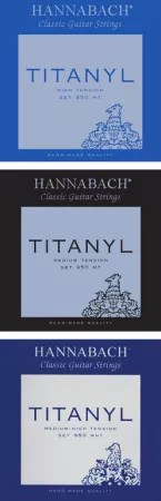 950MHT TYTANIL Комплект струн для классической гитары титанил/посеребренные Hannabach